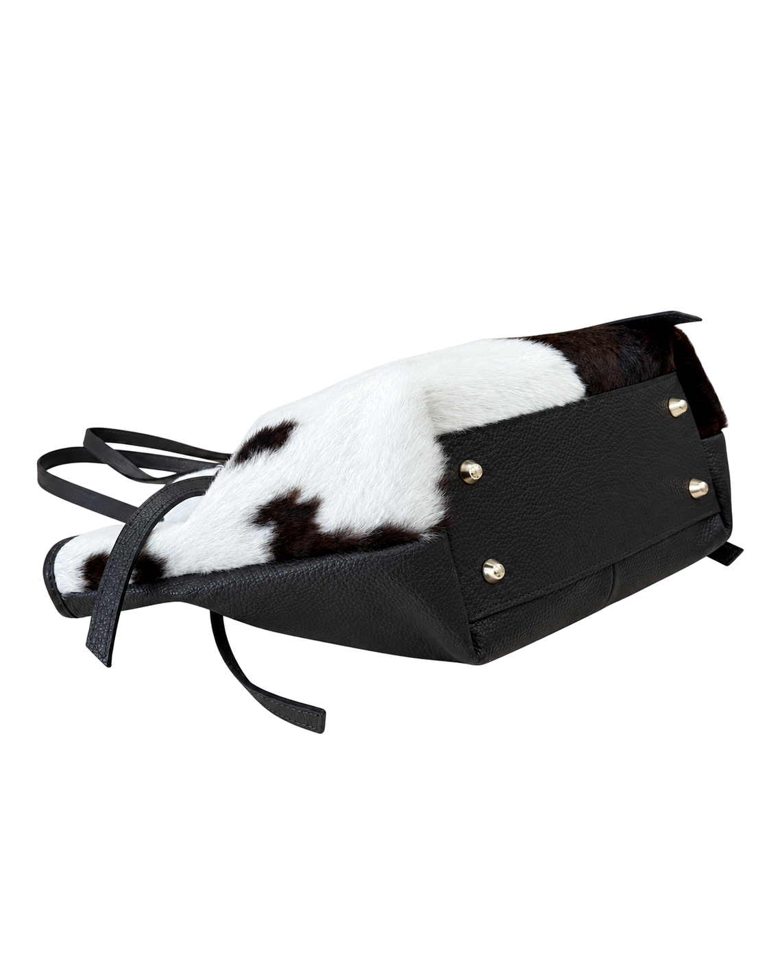 RODEO TOTE | ГОЛЯМА ЧАНТА ОТ ЕСТЕСТВЕНА КОЖА И КОСЪМ С COW ПРИНТ