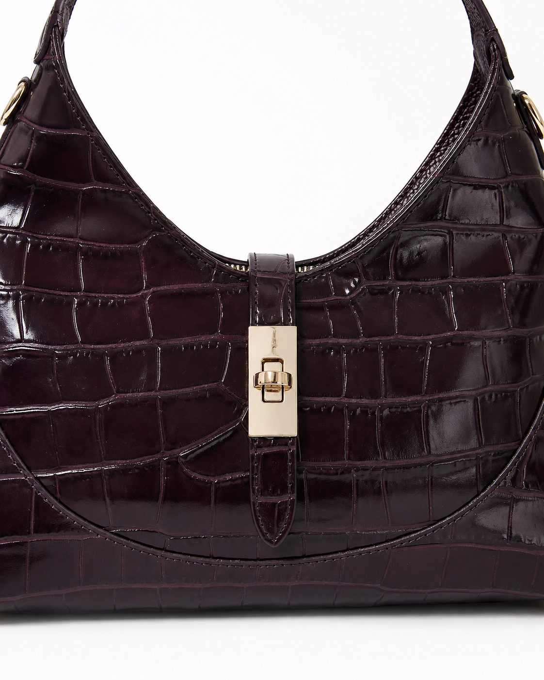 GINA – детайл закопчалка, Burgundy Patent