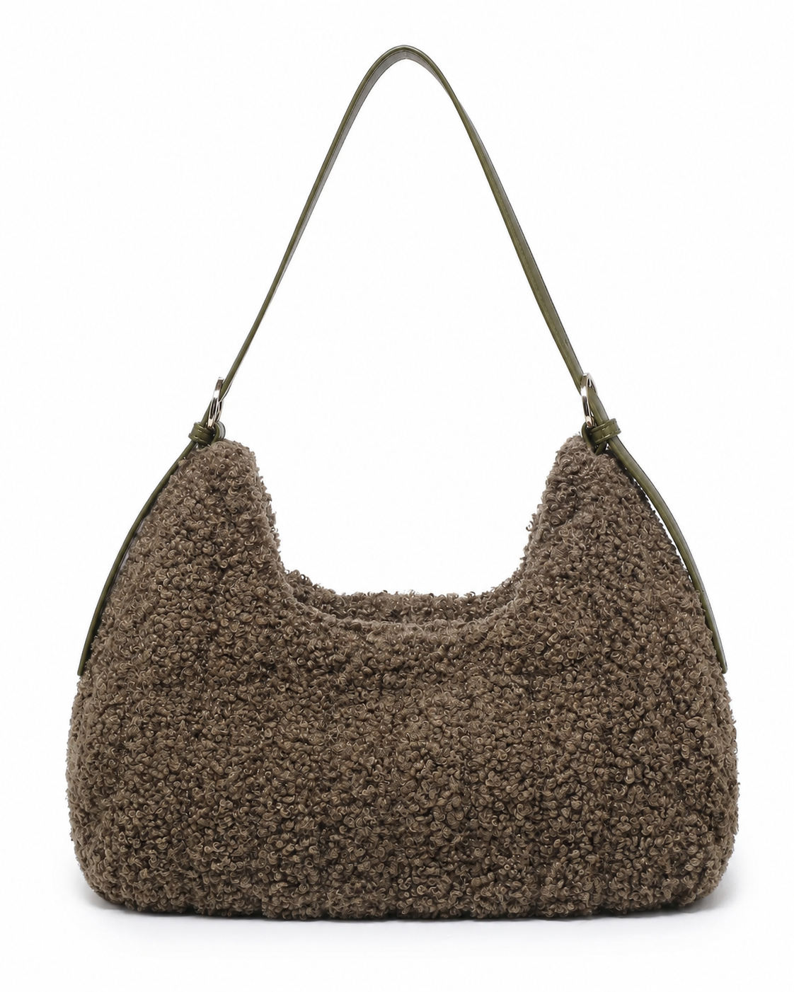 JINNIE | МЕКА БУКЛЕ ЧАНТА В МАСЛИНЕНО ЗЕЛЕНО