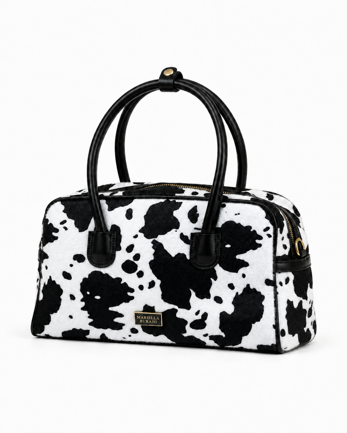 MERY | ДАМСКА ЧАНТА С COW PRINT МОТИВ